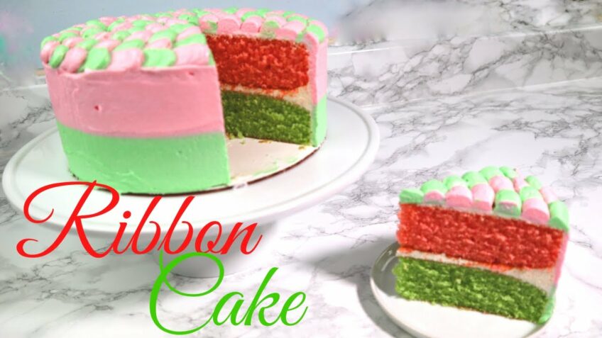 Ribbon Cake | Multi Colored Cake | Soft & Delicious