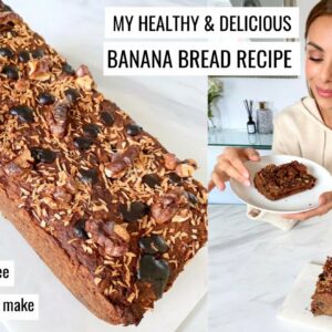MY BANANA BREAD RECIPE | Gluten Free, Refined Sugar Free & Healthy | Annie Jaffrey