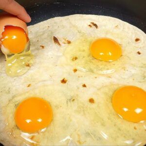 ASMR | Bedecke die Eier mit einer Tortilla! Leckeres Rezept in 5 Minuten ❗️ Neue Art, Frühstück zu machen!