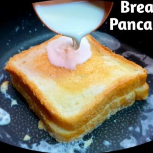 Viral Bread Pancake Recipe #shorts #breadpancake #viralbreadpancake #breadrecipe