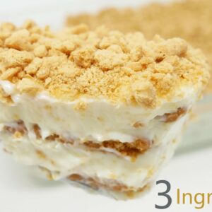 POSTRE con solo 3 INGREDIENTES  delicioso 🍰🥧¡SIN HORNO y SIN GELATINA!🍰🥧 Receta # 621