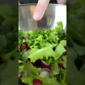 Salad with beef 🥩 #food recipe in description