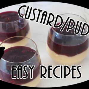 Custard Pudding met Blauwe bessengelei – Recept & Ingrediënten