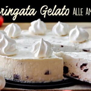 TORTA MERINGATA GELATO ALL’AMARENA Ricetta Facile e Senza Gelatiera – Buon’Idea #shorts