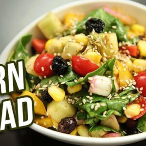 Corn Salad Recipe – How To Make Easy Salad With Dressing At Home – Vegetable Salad – Ruchi Bharani