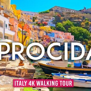 Procida 4K Walking Tour (Italy) – Peaceful morning walk – Captions & Immersive Sound [4K UHD/60fps]