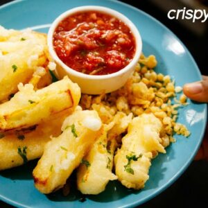Crispy Paneer Recipe – Veg Cheese Tempura Indo Japanese Starter – CookingShooking