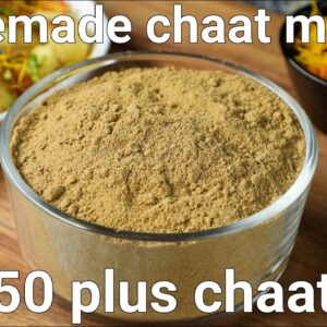 homemade chat masala recipe for 50 plus chaat recipes | chatpata chaat masala powder recipe