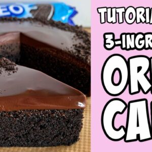 3-Ingredient Oreo Cake! tutorial #Shorts