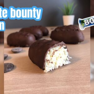 Comment faire des BOUNTY avec 3 ingrédients !! ( #15 recette minute )