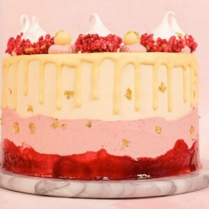 Raspberry White Chocolate Layer Cake Recipe | Cupcake Jemma Channel