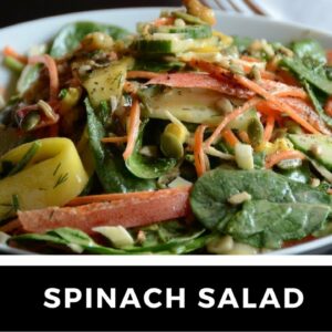 Healthy SPINACH SALAD recipe!