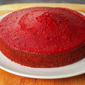 Basic Red Velvet Sponge Cake | 1 Egg Red Velvet Cake Recipe Without Oven | Yummy