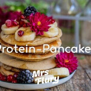 Protein Pancakes vegan – 4 Zutaten Rezept mit Haferflocken