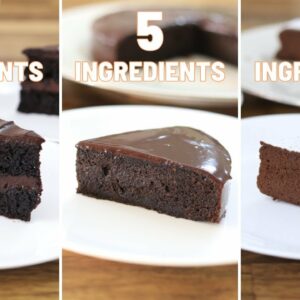 2-Ingredient vs. 5 Ingredient vs. 15 Ingredient Chocolate Cake