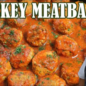 Juicy Turkey Meatballs Recipe | How to Make Meatballs by Lounging with Lenny