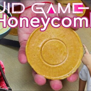 Squid Game Honeycomb Challenge | How to Make The Best Honeycomb Candy