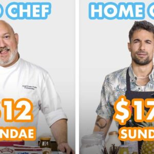 $178 vs $12 Sundae: Pro Chef & Home Cook Swap Ingredients | Epicurious