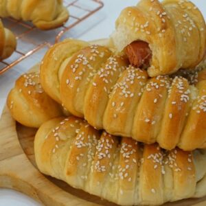 Bakery Style Sausage Cheese Bread