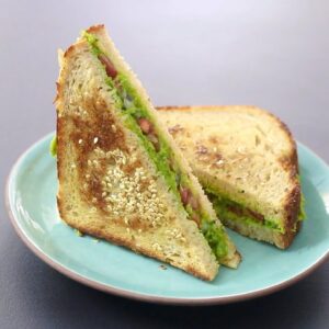 High Protein Veg Sandwich Recipe – Healthy Sandwich For Weight Loss – Chana Sandwich/Chickpea