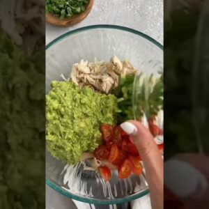 Guacamole Chicken Salad. CHECK DESCRIPTION. #shorts #shortsfeed #food #foodporn