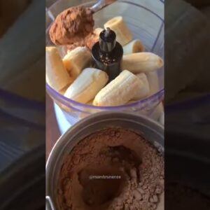 HELADO DE CHOCOLATE con 2 ingredientes
