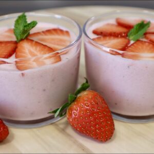 MOUSSE DE FRESA una receta muy fácil y con pocos ingredientes