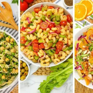 3 Pasta Salad Recipes | No Mayo + Easy Summer Entertaining