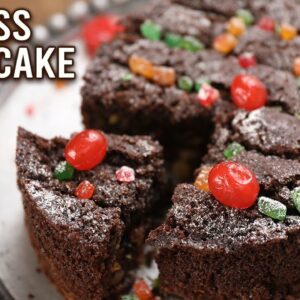 How To Make Plum Cake | Eggless Christmas Cake Recipe | No Oven Cake | Quick & Easy Cake | Ruchi
