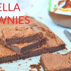 RECEPT | 2 ingrediënten Nutella brownie