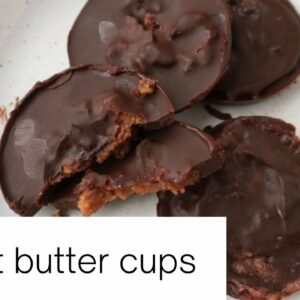 Peanut butter cups Rezept 2 Zutaten ✨ #shorts
