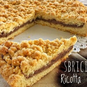 CROSTATA SBRICIOLATA RICOTTA E CACAO Ricetta Facile –  Ricotta & Cacao Crumble Pie Easy Recipe
