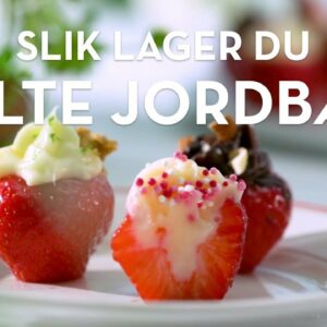 Fylte jordbær med kremost oppskrift | TINE Kjøkken
