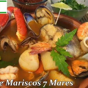 CALDO DE MARISCOS 7 MARES DELICIOSA RECETA!