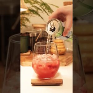 Easy Raspberry Soda. Recipe In The Discription 🍹#shortsvideo