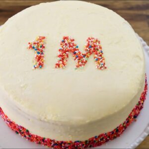1 Million Subscribers Cake Recipe