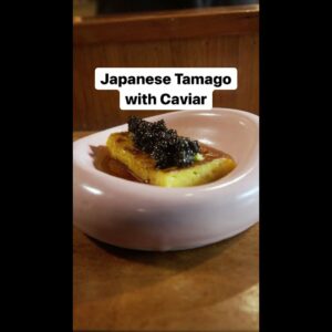 Making Japanese Tamago With Caviar #shorts