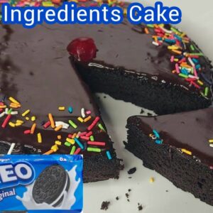 Only 3 Ingredients Oreo Biscuit Chocolate Cake Recipe | Oreo Biscuit Cake | Chocolate Cake Recipe