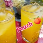 Peach 🍑 Juice Recipe || How To Make Peach Juice At Home || Summer Refreshing Drink Recipe