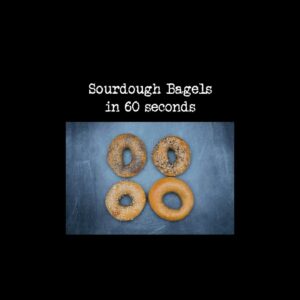 Sourdough Bagels in 60 seconds #shorts #recipe #bagels