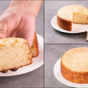 SPONGE CAKE WITHOUT BAKING POWDER | EGGLESS & WITHOUT OVEN | EASY CAKE RECIPE | N’Oven
