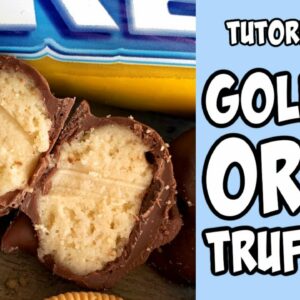 3-Ingredient Golden Oreo Truffles! Recipe tutorial #Shorts