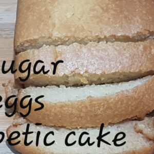 Only 3 Ingredients Diabetic Cake | Sugar Free Cake | Sugar Free Eggless Cake