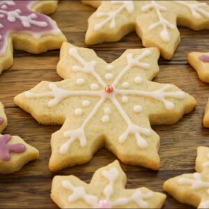 Snowflake Cookies Recipe | How to Decorate Sugar Cookies