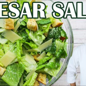 The Best Caesar Salad Recipe Ever [ with homemade dressing ] by Lounging with Lenny