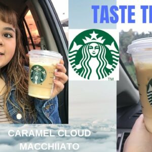 New Starbucks Caramel Cloud Macchiato |Taste Test| DISAPPOINTED|