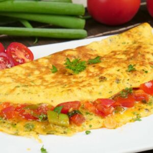 Omelette Rezept mit Käse & Tomaten | Leckere Frühstücksidee