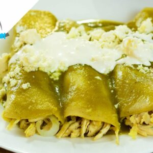 Enchiladas Verdes Receta Casera