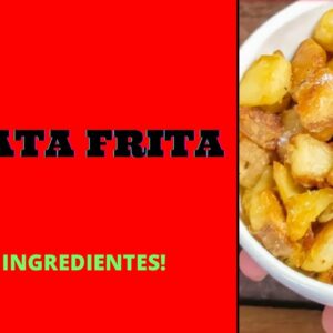 BATATA FRITA MEGA CROCANTE COM 2 INGREDIENTES! #shorts