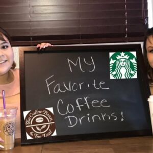 MY MOM TRYING MY FAVORITE LOW CALORIE COFFEE DRINKS!! |STARBUCKS AND COFFEE BEAN|